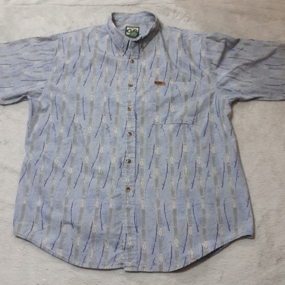 Guide Series Blue Fishing shirt Mens size XL
